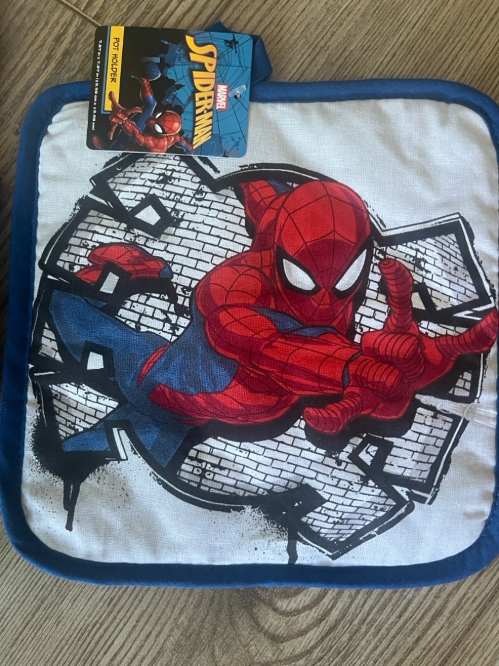 Marvel Spider-Man Red, Blue & White Kitchen Pot Holder
